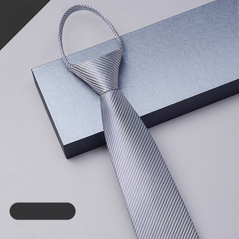 Sõlmedeta lipsuga meeste kleit lukuga meeste ärikleit pulmadeks peigmehe ülikond must sinine laisk ja kergesti tõmmatav