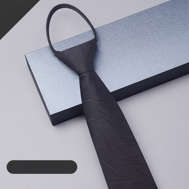 Sõlmedeta lipsuga meeste kleit lukuga meeste ärikleit pulmadeks peigmehe ülikond must sinine laisk ja kergesti tõmmatav