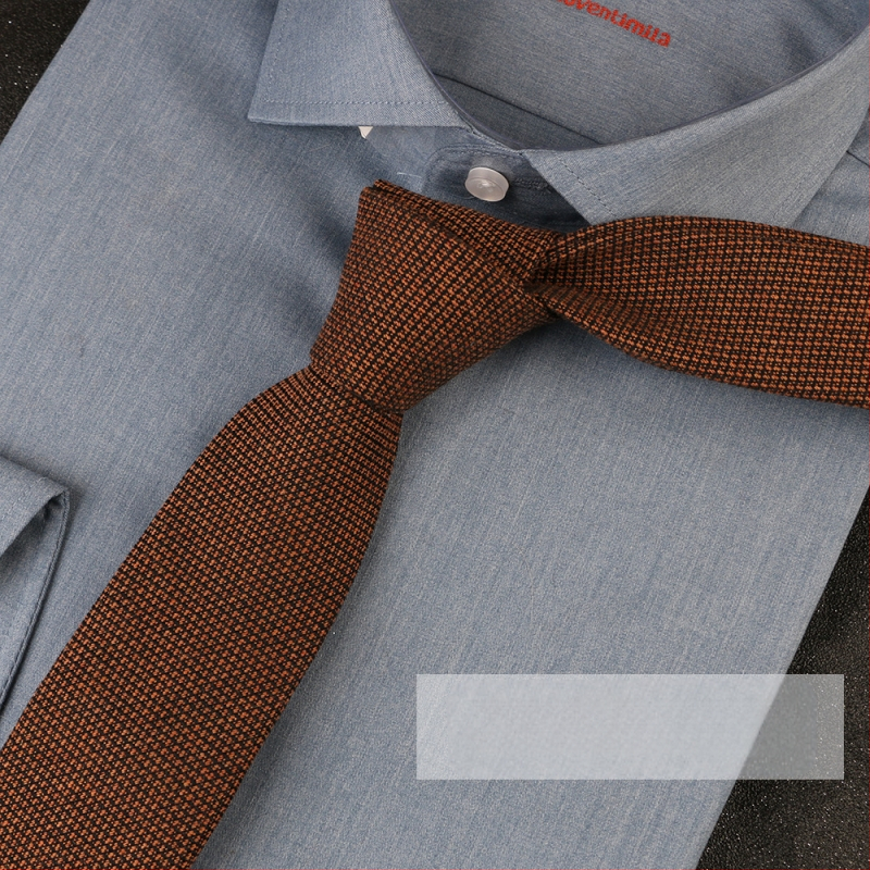 Britiškas languotas kaklaraištis iš japoniško laisvalaikio, tamsaus retro stiliaus, mažo languoto medvilninio kaklaraiščio, tiekiamas tiesiai iš gamyklos.