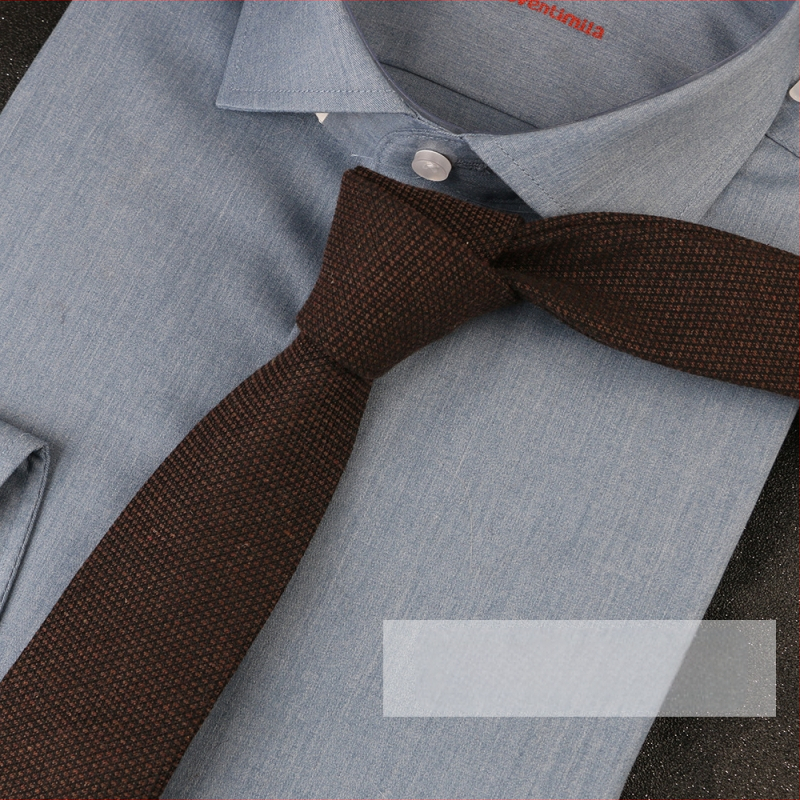 Britiškas languotas kaklaraištis iš japoniško laisvalaikio, tamsaus retro stiliaus, mažo languoto medvilninio kaklaraiščio, tiekiamas tiesiai iš gamyklos.