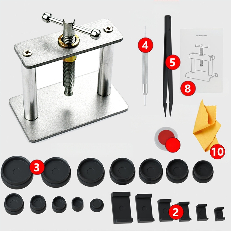 Kodumajapidamises kasutatavate kellade korkimismasinate kellade remonditööriistade aku vahetamine, elektrooniline kvartskellade korkimismasin, korkimis- ja korkimiskellade ülikond