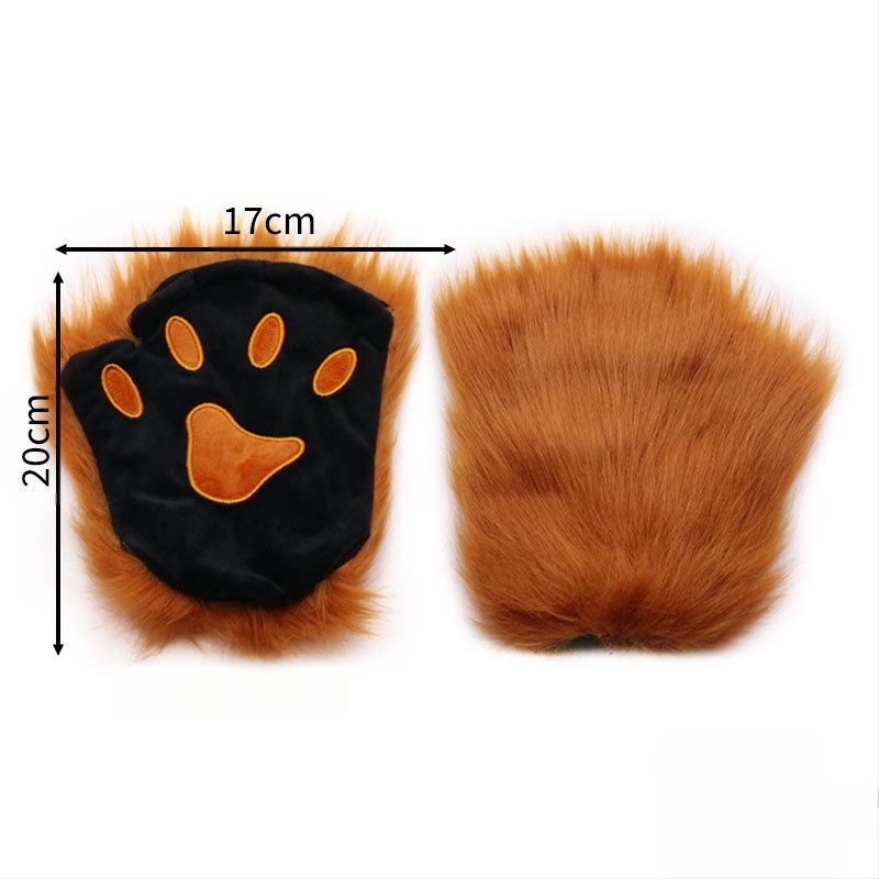 Žvėries ausų ir uodegų rinkinys Liūtas Karvė Žirafa Meškėnas Plaukų juosta Uodega Plaukų aksesuarai Galvos apdangalas Rankų darbo plaukai