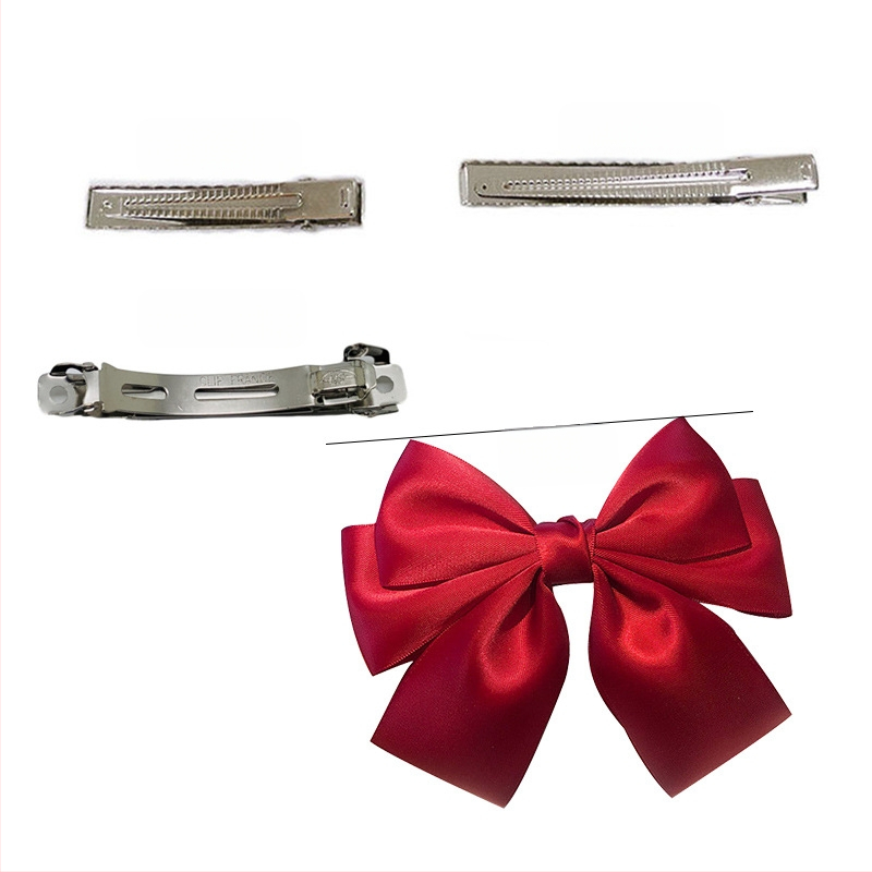 Grynai rankų darbo satino juostelės lankelio plaukų segtukas moterims korėjietiškam spyruokliniam segtukui, arklio uodegos nugaros galvos plaukų segtukui, galvos apdangalas, madinga