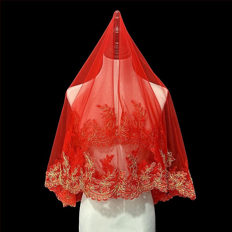 Nauja atvykusi raudonplaukė nuotakos ir vestuvinė suknelė „Xiuhe“ su raudonplauke kiniško stiliaus retro stiliaus trumpa nėriniuota foto siūlų nuotraukoms