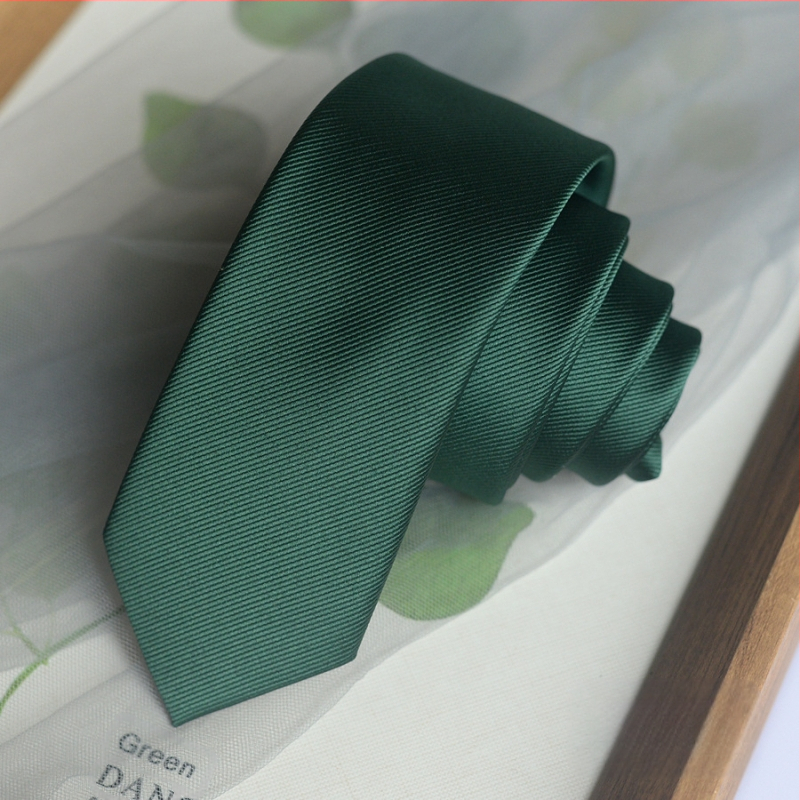 Proizvođač prekogranične korejske kravate čiste boje za muškarce, ležerne formalne odjeće, poslovne uske verzije, uske, u preppy stilu, crne, moderne, modne