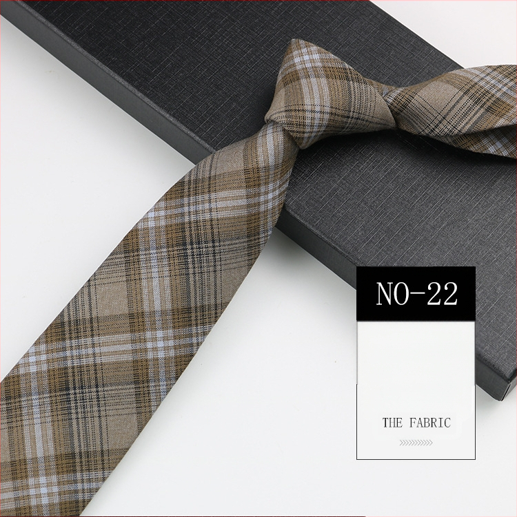 Karirana kravata Muška poslovna ležerna odijela Košulja Prugasta moderna kravata Ženska kravata za ruku