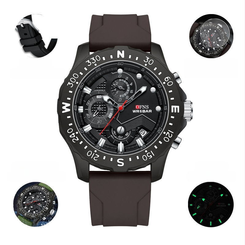 Ceas electronic pentru bărbați, cuarț, modă, calendar simplu, sport, multifuncțional, impermeabil, aprovizionare din fabrică 2024 nou