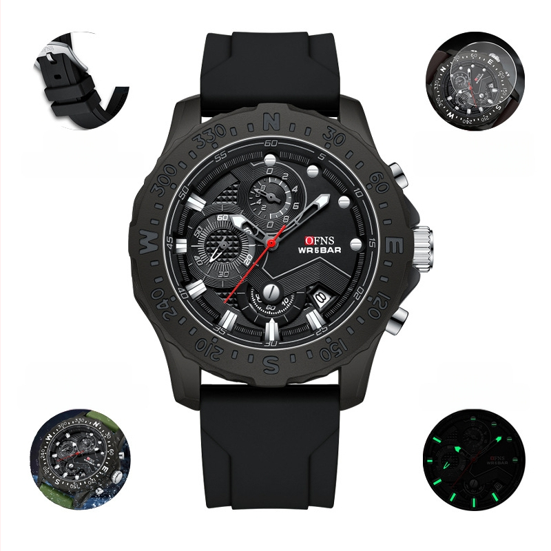 Ceas electronic pentru bărbați, cuarț, modă, calendar simplu, sport, multifuncțional, impermeabil, aprovizionare din fabrică 2024 nou