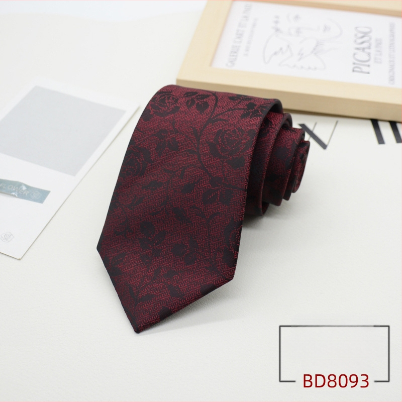 Kravata za muškarce, formalna odjeća u korejskom stilu, britanski poslovni gospodin, europski i američki stil, smeđa kaki poslovna odjeća, 8 cm, ručna izrada