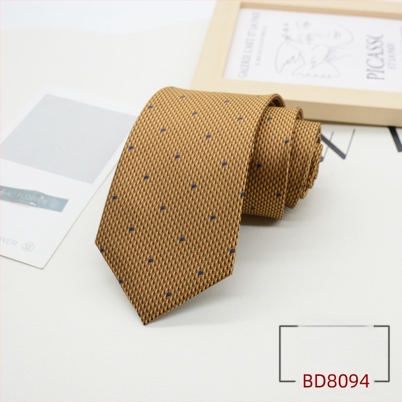 Kravata za muškarce, formalna odjeća u korejskom stilu, britanski poslovni gospodin, europski i američki stil, smeđa kaki poslovna odjeća, 8 cm, ručna izrada