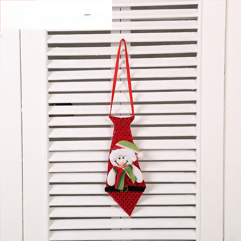 Νέες χριστουγεννιάτικες διακοσμήσεις Άγιος Βασίλης χιονάνθρωπος ελάφι μενταγιόν ενήλικες παιδιά δημιουργική διακόσμηση δώρου γραβάτα