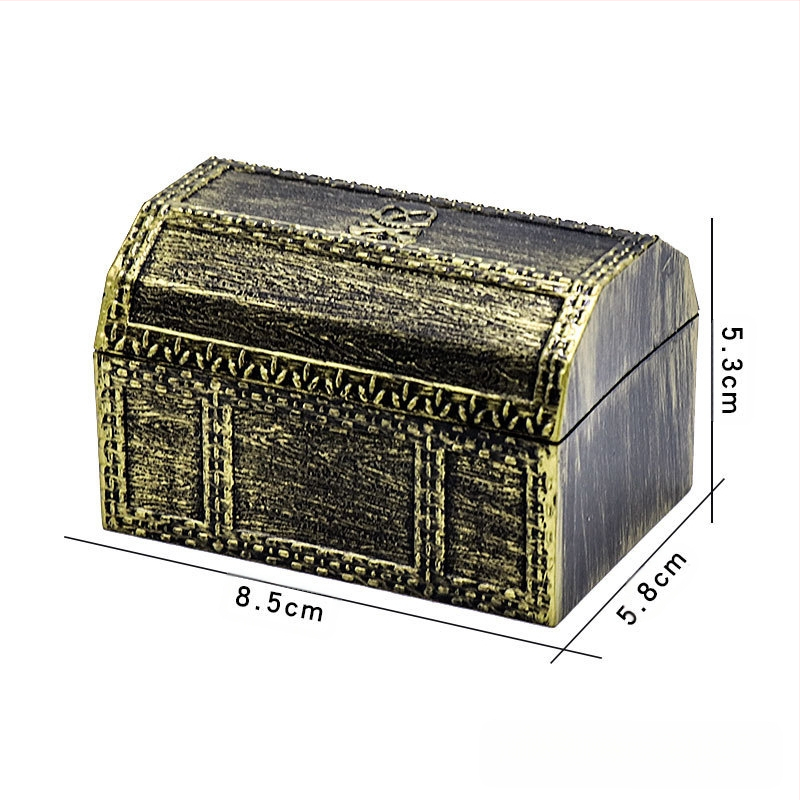 „Amazon“ piratų maža lobių skrynia, žaislas, vaikų lobių skrynios dekoracijos, baro išleistuvių maži papuošalai, piratų lobių skrynia