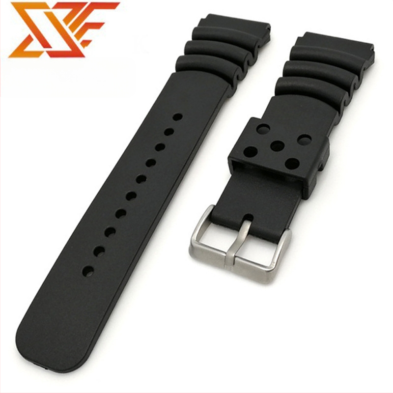 20mm 22mm 24mm Potrivit pentru ceasuri de scafandru din abalone conservat, accesorii pentru ceasuri en-gros, curea de ceas din cauciuc