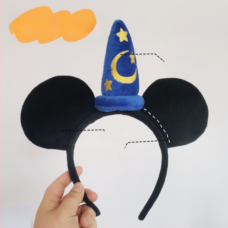 Mielas tarpvalstybinis Mikio ir Minnie galvos juosta su blizgučiais ir ausimis, plaukų aksesuarai