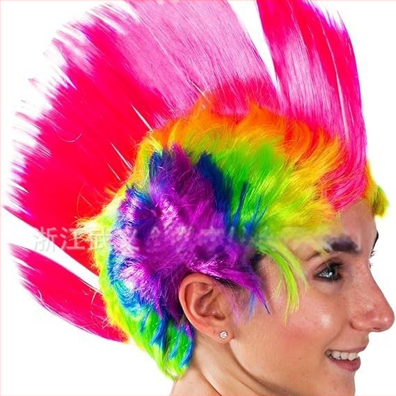 fänni ergutusmüts/vikerkaaremustriga riigilipp jalgpalli ergutustooted ergutusfänni parukas