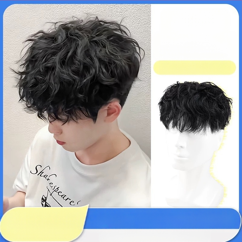 Meeste parukas päris juustest pea kohal uusväljaanne, kena Hongkongi stiilis Leslie Roll Atmosphere meeste uusväljaanne, laos olemas