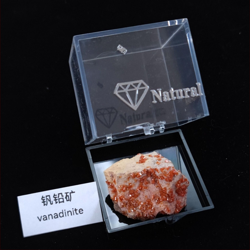 Мароко Вносна ванадиево-оловна руда Кристална сурова каменна руда Стандартна котешка руда Геология Наука Преподаване Образци Колекция Орнаменти