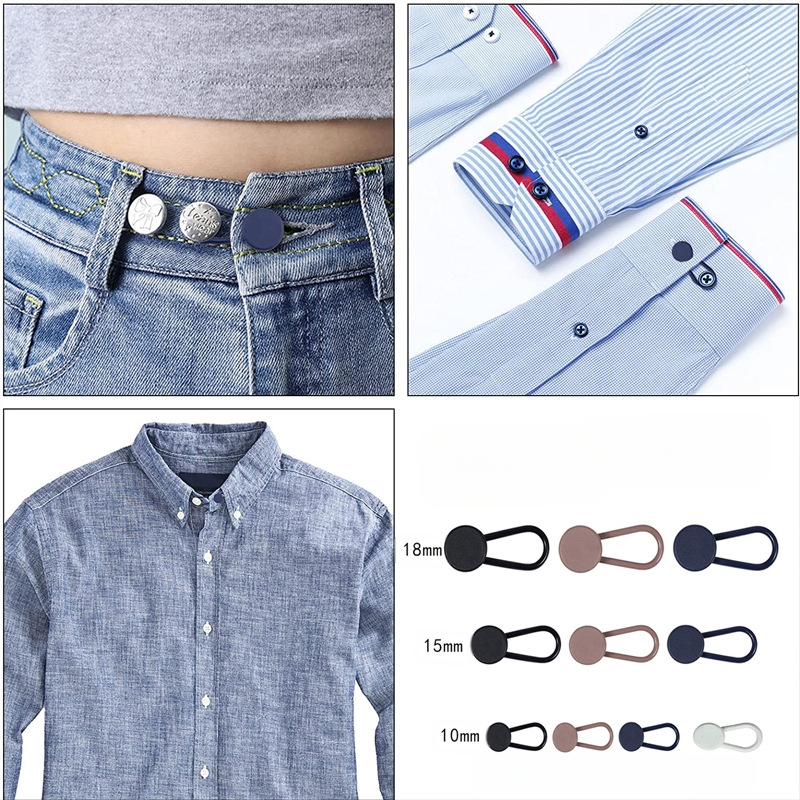 Τζιν με Πλαστική Ρυθμιζόμενη Αγκράφα, Μέση με Διευρυμένο Κουμπί, Παντελόνι χωρίς Ραφή, Χωρίς Νύχια, Με Διευρυμένο Κουμπί, Μικρή Μέση, Αλλαγή, Μεγάλο