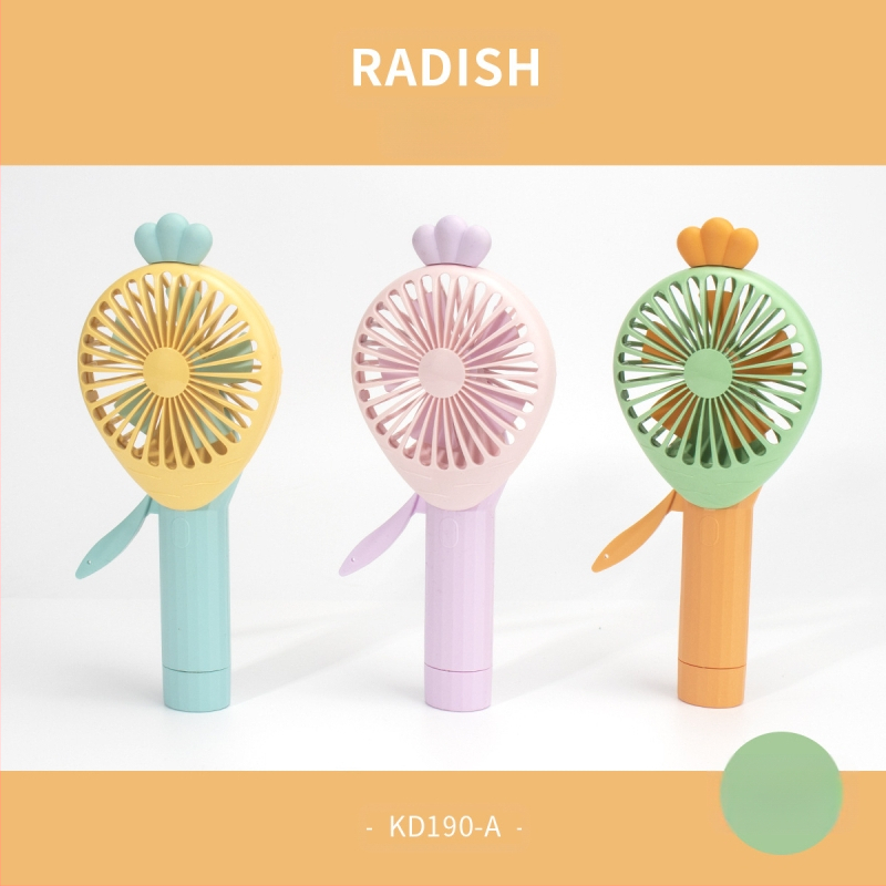 Naujas produktas Mini vaisių rankinis rankinis slėgis Mažas nešiojamas ventiliatorius Mielas ananasų morkų purškiklis Rankinis ventiliatorius