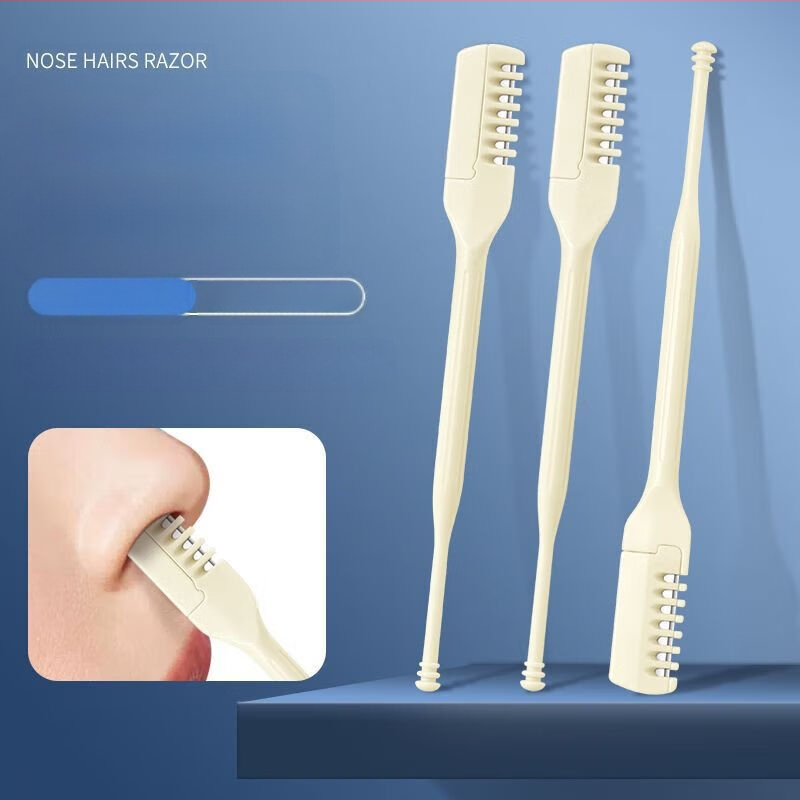 Περιστρεφόμενο τρίμερ για τρίχες μύτης για άνδρες και γυναίκες, ειδικό εργαλείο ξυρίσματος, μικρό ψαλίδι για την αφαίρεση τριχών μύτης, ξυράφι ρουθούνιου