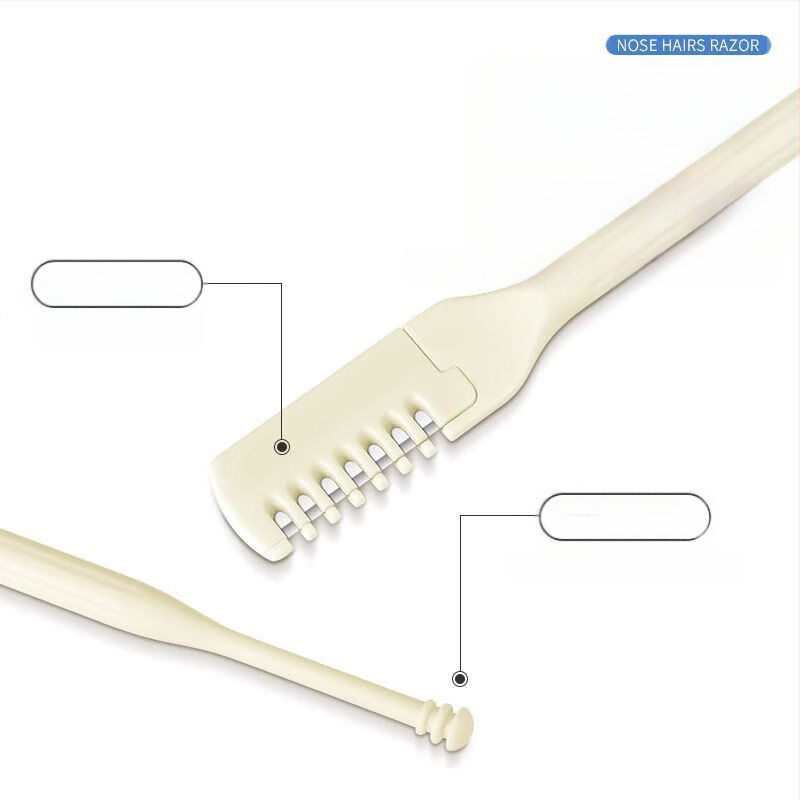 Περιστρεφόμενο τρίμερ για τρίχες μύτης για άνδρες και γυναίκες, ειδικό εργαλείο ξυρίσματος, μικρό ψαλίδι για την αφαίρεση τριχών μύτης, ξυράφι ρουθούνιου