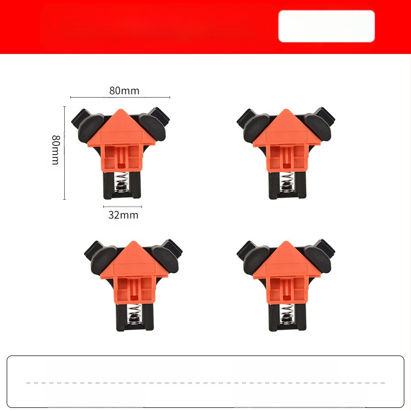 Дървообработваща скоба за фиксиране под прав ъгъл 90 градуса държач под прав ъгъл скоба за фото рамка скоба „Направи си сам“ пружинна скоба G скоба бърза скоба