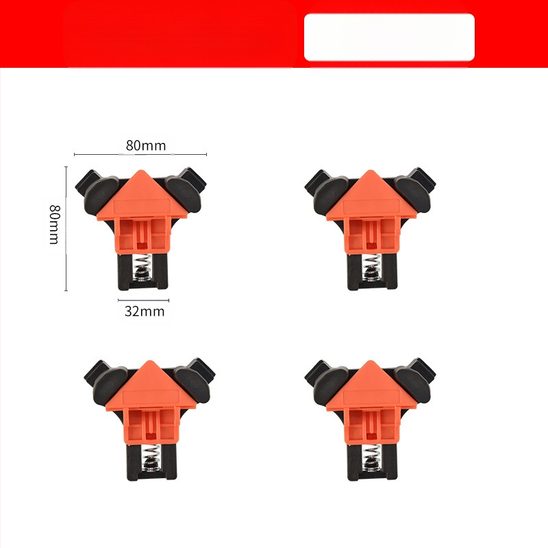 Дървообработваща скоба за фиксиране под прав ъгъл 90 градуса държач под прав ъгъл скоба за фото рамка скоба „Направи си сам“ пружинна скоба G скоба бърза скоба