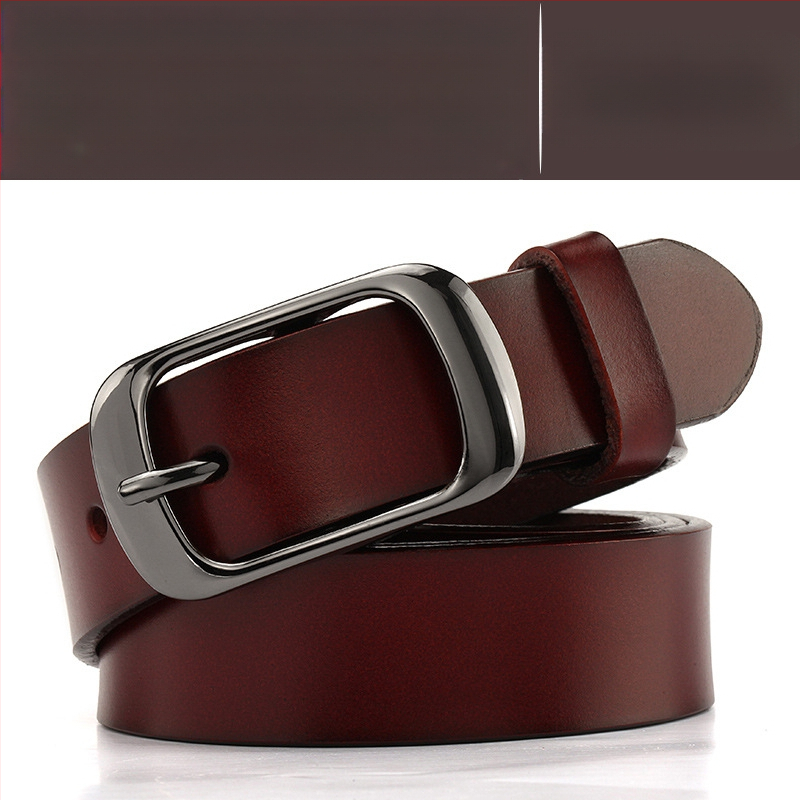 Moteriškas lygios odos diržas, odinis, paprastas, laisvalaikio, platus, kelnių diržas, madingas, universalus, karvės odos diržas, studentiškas, prailgintas, didmeninė prekyba