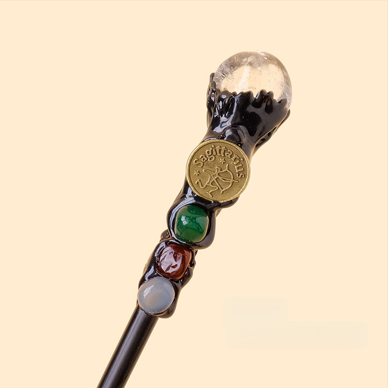 Tarpvalstybinis natūralus krištolas originalus akmuo dvylika žvaigždynų stebuklingos lazdelės krištolo elementas originalus akmuo magiškas skeptras rekvizitai didmeninė prekyba