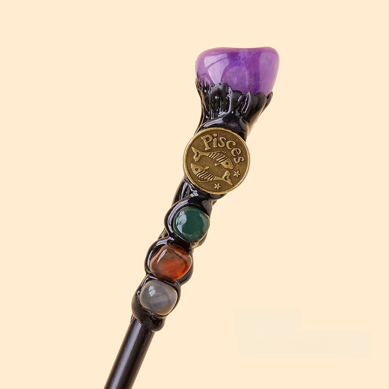 Tarpvalstybinis natūralus krištolas originalus akmuo dvylika žvaigždynų stebuklingos lazdelės krištolo elementas originalus akmuo magiškas skeptras rekvizitai didmeninė prekyba