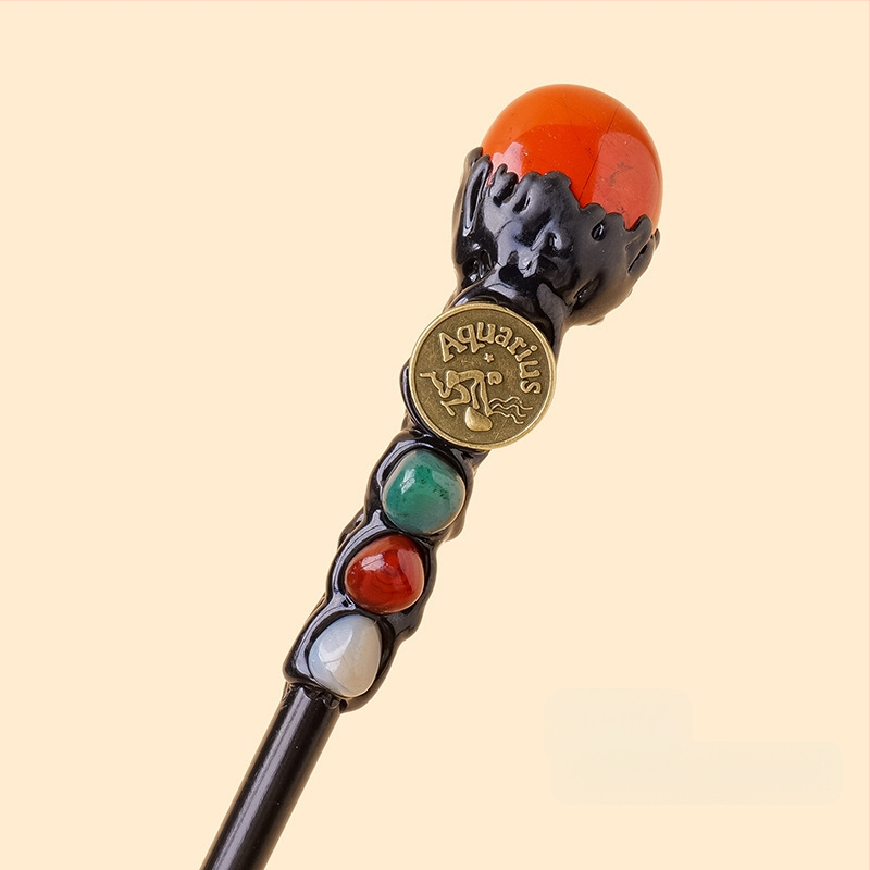 Tarpvalstybinis natūralus krištolas originalus akmuo dvylika žvaigždynų stebuklingos lazdelės krištolo elementas originalus akmuo magiškas skeptras rekvizitai didmeninė prekyba