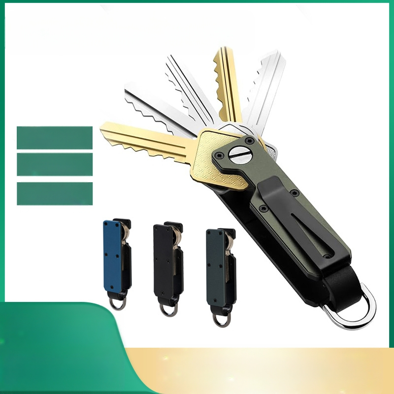 Tarpvalstybinis „AirTag“ metalinis raktų pakabukas, aliuminio lydinio, apsaugantis nuo pametimo, daugiafunkcis anglies pluošto raktų dangtelis