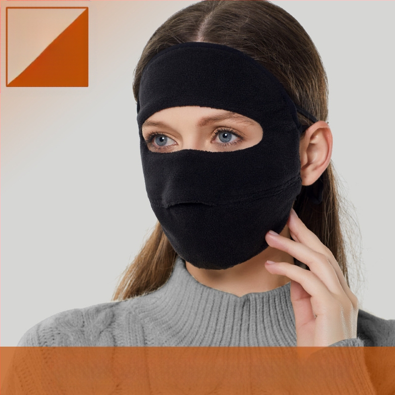 Talvine soe mask voodriga sametist paksendatud tuulekindel külmakindel avatud hingav mask täisnägu katmiseks õuespordiks ratsutamine