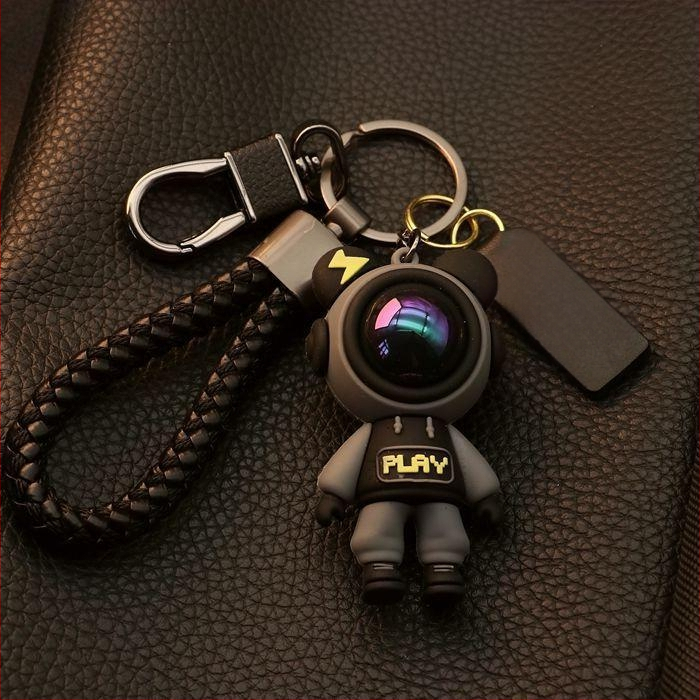 Aukštos klasės meškiuko vyriškas ir moteriškas raktų pakabukas, mielas žvaigždėto dangaus meškiuko automobilio raktų pakabukas, raktų pakabukas