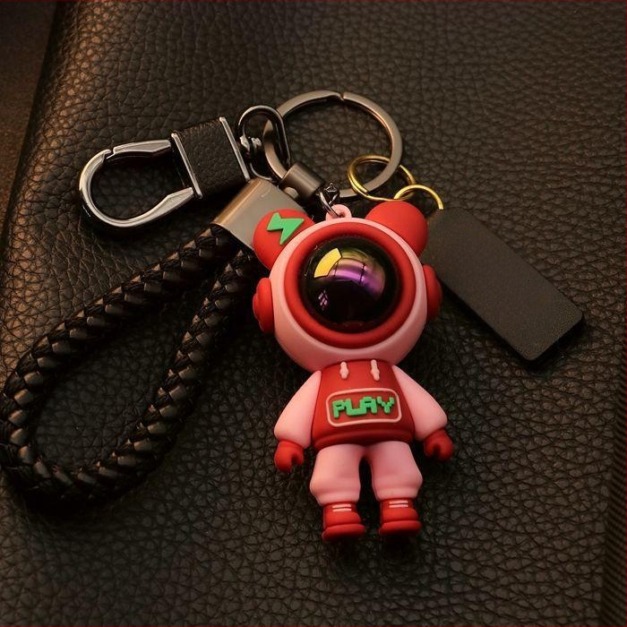 Aukštos klasės meškiuko vyriškas ir moteriškas raktų pakabukas, mielas žvaigždėto dangaus meškiuko automobilio raktų pakabukas, raktų pakabukas