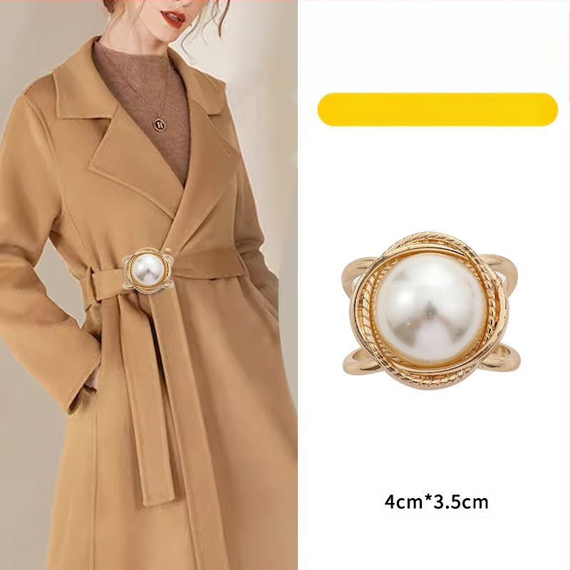 2024 νέα χονδρική αγκράφα μέσης παλτό καρφίτσα κασκόλ αγκράφα αντιανεμικό ζώνη κόμπο αγκράφα κορδέλα σταθερό χονδρικό κασκόλ