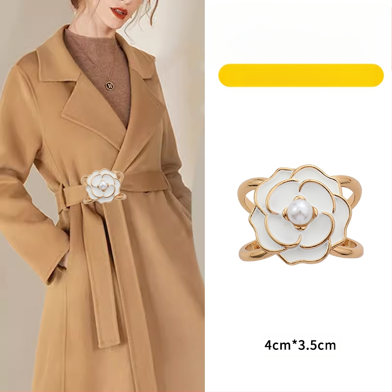 2024 νέα χονδρική αγκράφα μέσης παλτό καρφίτσα κασκόλ αγκράφα αντιανεμικό ζώνη κόμπο αγκράφα κορδέλα σταθερό χονδρικό κασκόλ