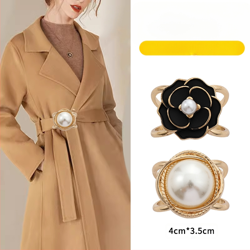 2024 νέα χονδρική αγκράφα μέσης παλτό καρφίτσα κασκόλ αγκράφα αντιανεμικό ζώνη κόμπο αγκράφα κορδέλα σταθερό χονδρικό κασκόλ