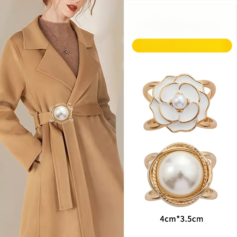 2024 νέα χονδρική αγκράφα μέσης παλτό καρφίτσα κασκόλ αγκράφα αντιανεμικό ζώνη κόμπο αγκράφα κορδέλα σταθερό χονδρικό κασκόλ