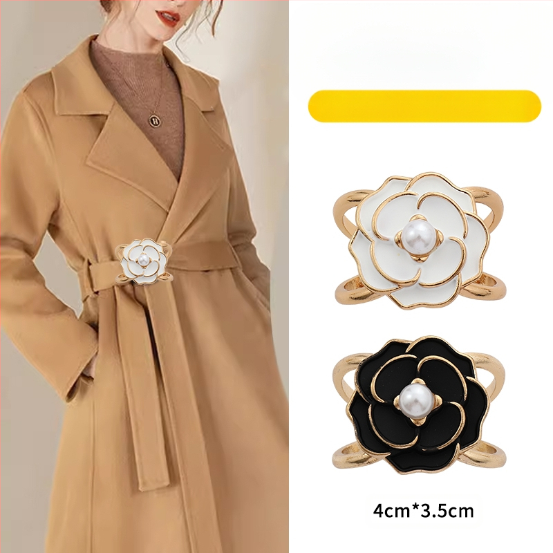 2024 νέα χονδρική αγκράφα μέσης παλτό καρφίτσα κασκόλ αγκράφα αντιανεμικό ζώνη κόμπο αγκράφα κορδέλα σταθερό χονδρικό κασκόλ