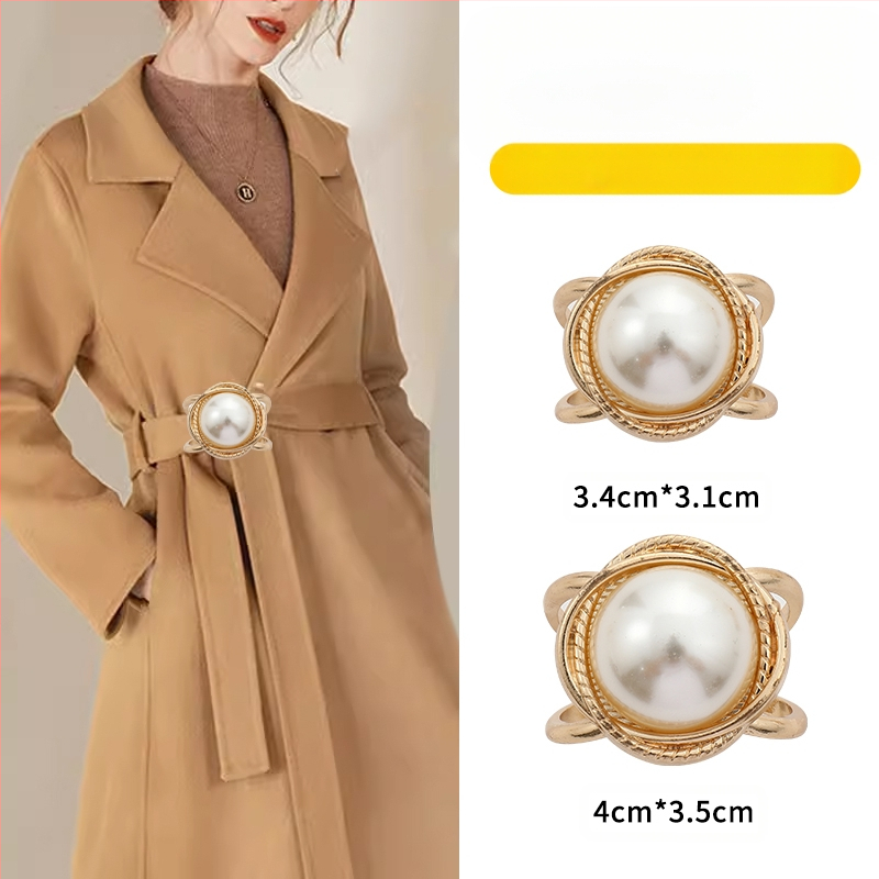 2024 νέα χονδρική αγκράφα μέσης παλτό καρφίτσα κασκόλ αγκράφα αντιανεμικό ζώνη κόμπο αγκράφα κορδέλα σταθερό χονδρικό κασκόλ