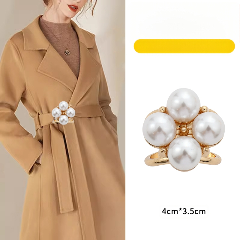 2024 νέα χονδρική αγκράφα μέσης παλτό καρφίτσα κασκόλ αγκράφα αντιανεμικό ζώνη κόμπο αγκράφα κορδέλα σταθερό χονδρικό κασκόλ