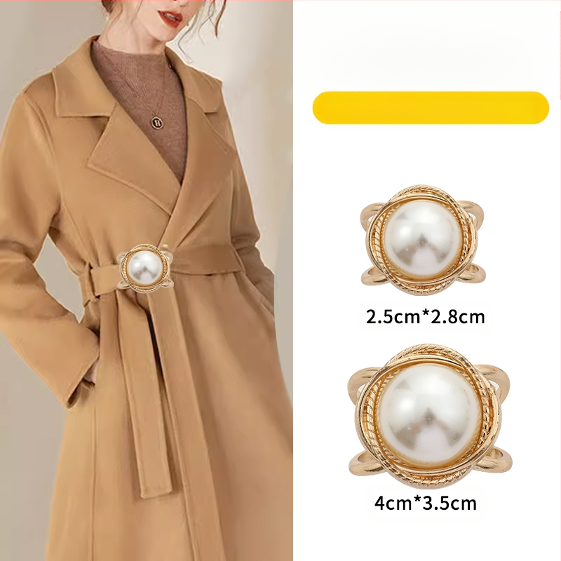 2024 νέα χονδρική αγκράφα μέσης παλτό καρφίτσα κασκόλ αγκράφα αντιανεμικό ζώνη κόμπο αγκράφα κορδέλα σταθερό χονδρικό κασκόλ