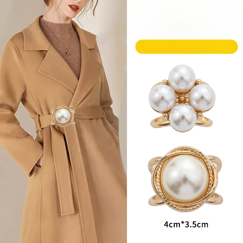 2024 νέα χονδρική αγκράφα μέσης παλτό καρφίτσα κασκόλ αγκράφα αντιανεμικό ζώνη κόμπο αγκράφα κορδέλα σταθερό χονδρικό κασκόλ