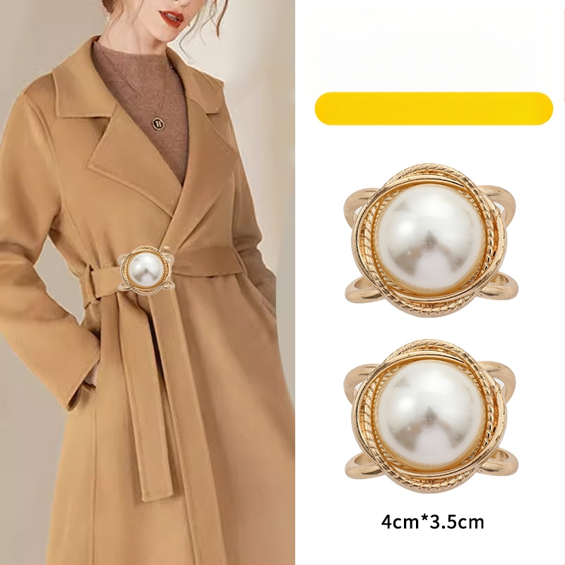 2024 νέα χονδρική αγκράφα μέσης παλτό καρφίτσα κασκόλ αγκράφα αντιανεμικό ζώνη κόμπο αγκράφα κορδέλα σταθερό χονδρικό κασκόλ