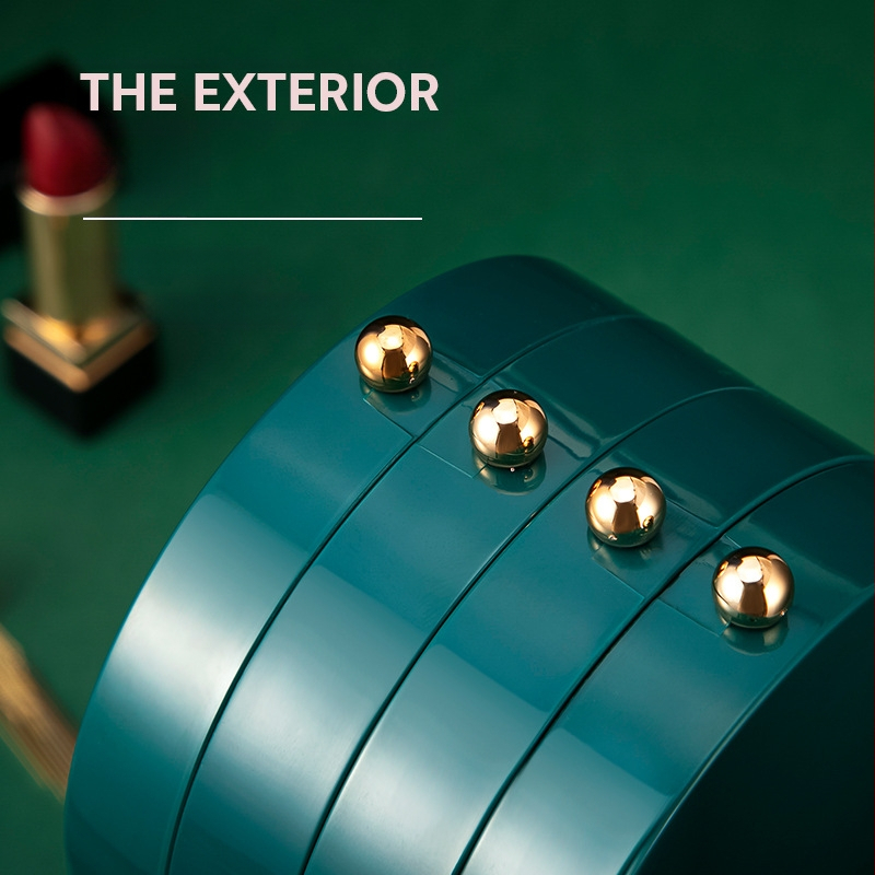 Samostalno dizajnirana lagana luksuzna stolna kutija za pohranu nakita naušnice naušnice nakit višeslojna kutija za nakit otporna na prašinu