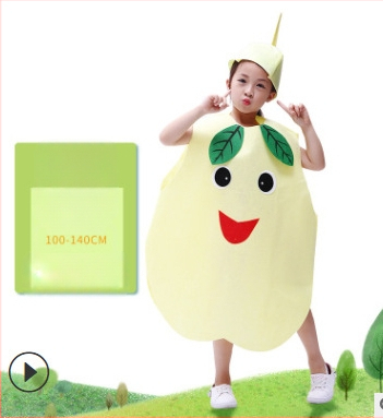 Bērnu dienas augļu kostīms Dārzeņu bērnudārza vides modes skate Helovīna ķirbju skatuves kostīms