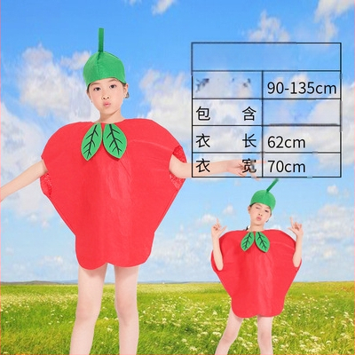 Bērnu dienas augļu kostīms Dārzeņu bērnudārza vides modes skate Helovīna ķirbju skatuves kostīms