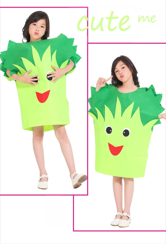 Bērnu dienas augļu kostīms Dārzeņu bērnudārza vides modes skate Helovīna ķirbju skatuves kostīms