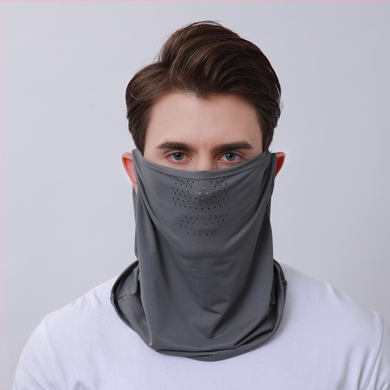 Upf50+ jääsiidist päikesekaitsekreem meestele ja naistele, suvine õues jalgrattasõidumask, päikesekaitse, täismask, loor, hingav